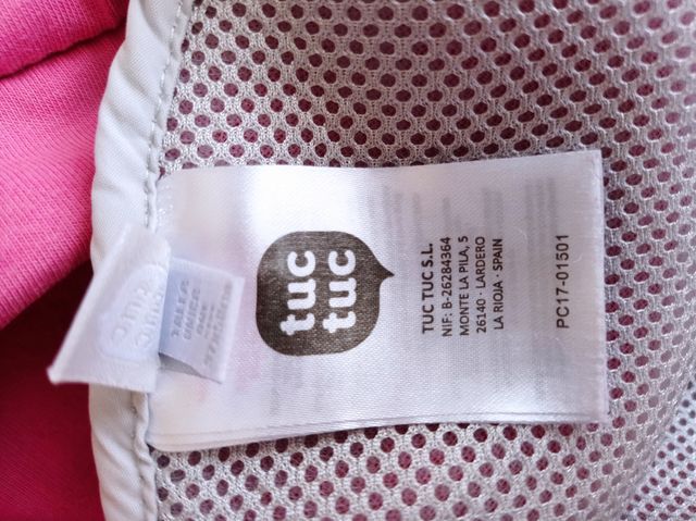 Sacó silla bebe. Tuc Tuc