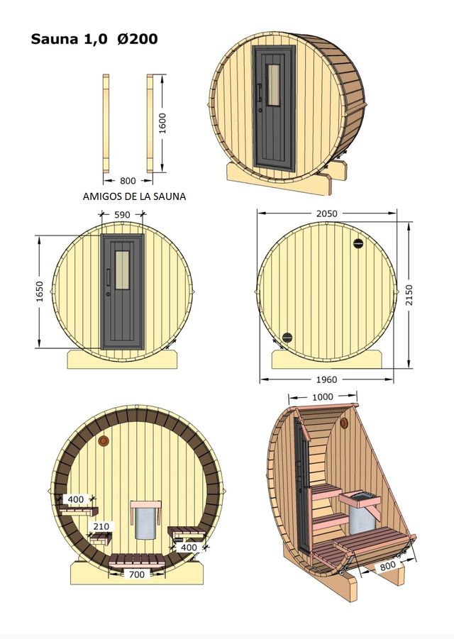 Sauna Barril MINI