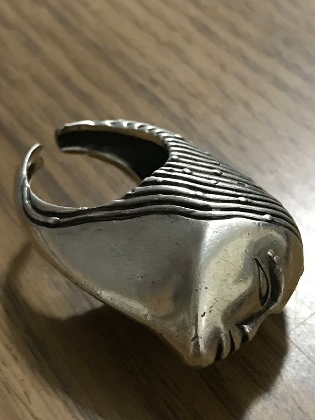 Anillo plata  Art noveau espectacular