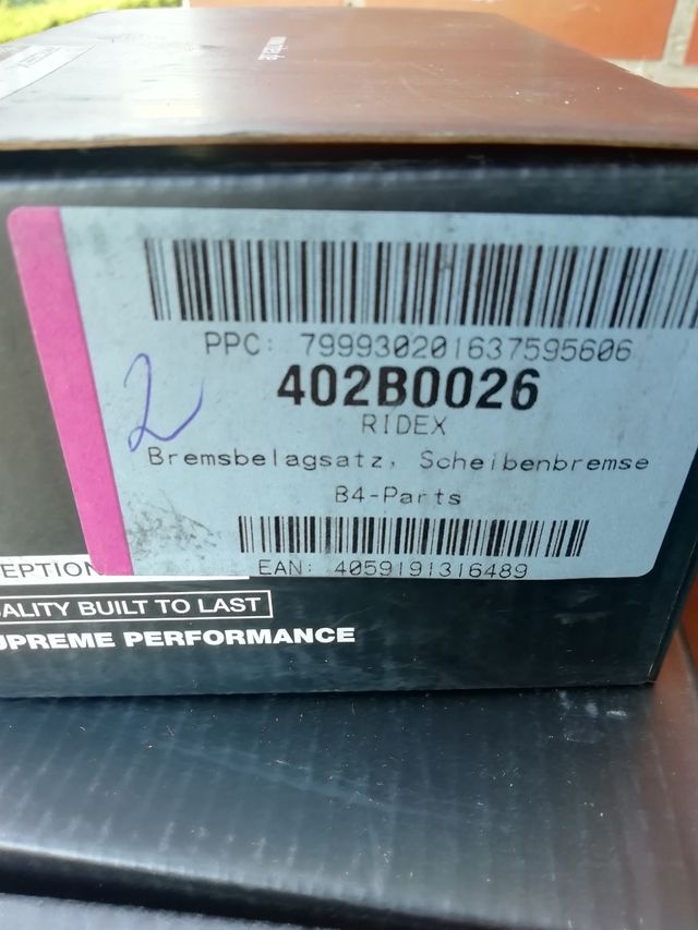 discos traseros + pastillas no  refrigerados BMW