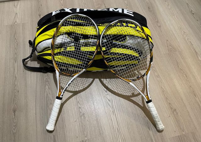 Raquetas tenis Head carbono + paletero