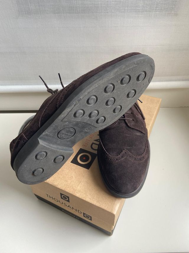 Zapatos tipo Oxford marrón