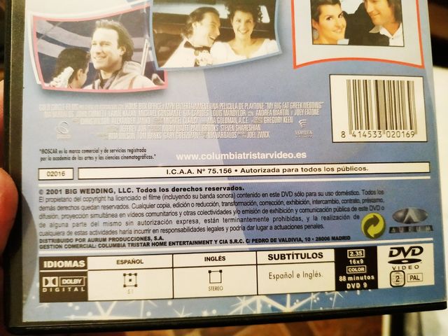 DVD Il mio grande matrimonio greco - Commedia romantica