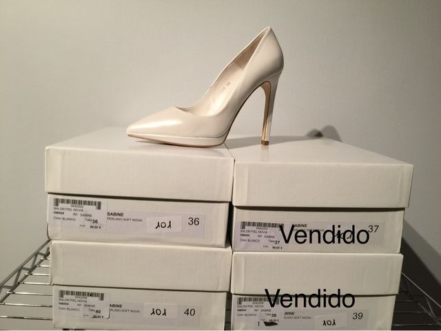 Zapato de novia en piel