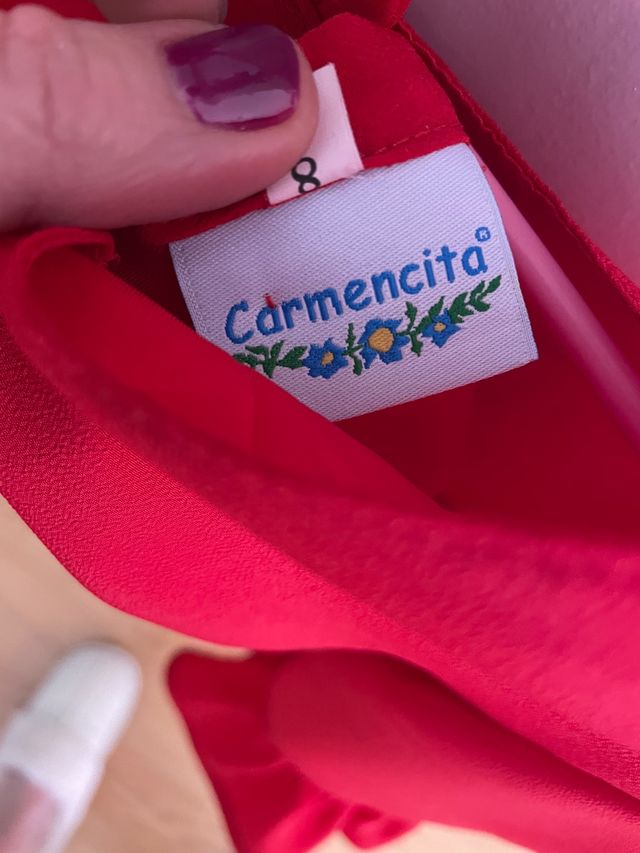 Vestido rojo de PALOMA