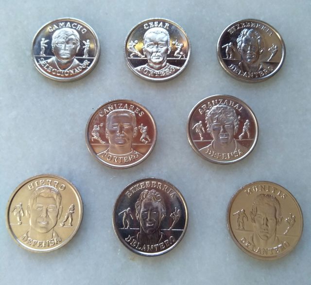 COLECCIONISMO. MONEDAS CONMEMORATIVAS FÚTBOL.🪙⚽