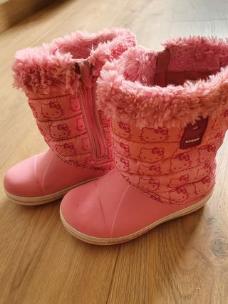 Botas de agua abrigadas de segunda mano por 4 EUR en Zaragoza en WALLAPOP