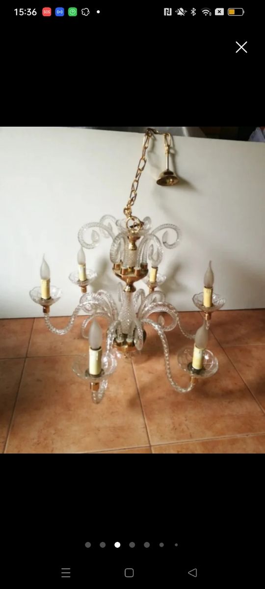 Lámparas  techo (2)y aplique vintage ,leer anuncio