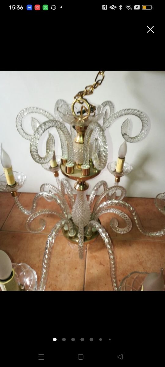 Lámparas  techo (2)y aplique vintage ,leer anuncio