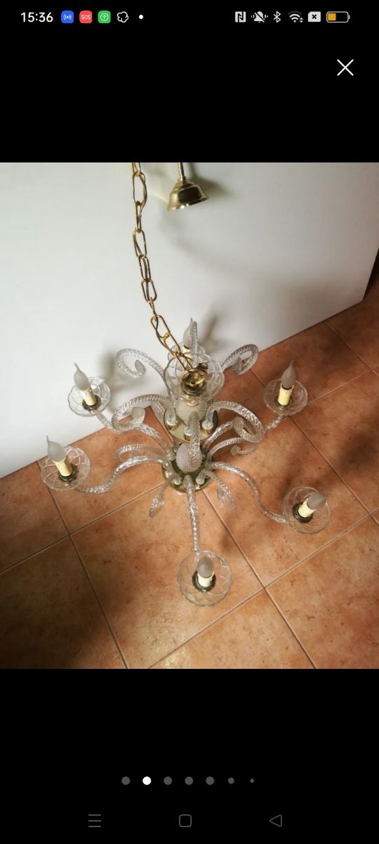 Lámparas  techo (2)y aplique vintage ,leer anuncio