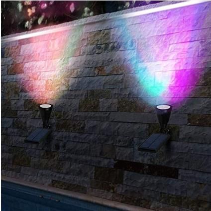 Luz Solar 7 LED Exterior Impermeable RGB Modos Ilu
