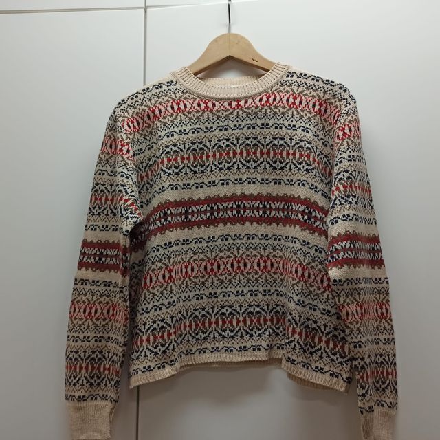 Jersey de Guitare beige con estampado