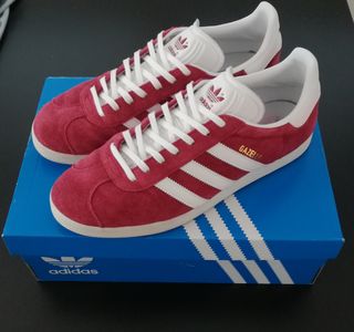 Zapatillas Adidas Gazelle Burdeos/Blanco Hombre