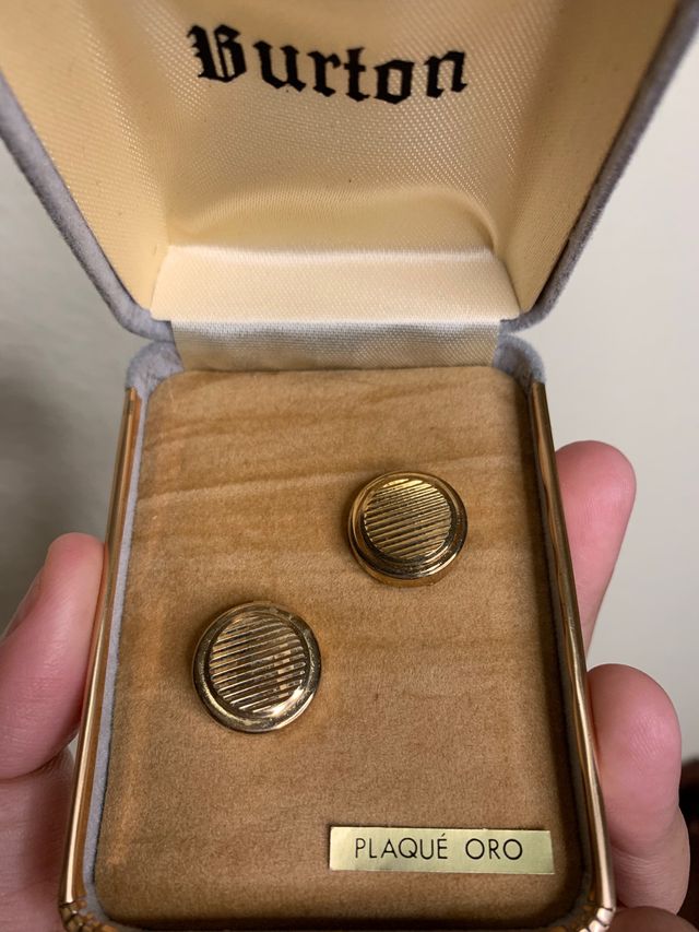 Funda para botones BURTON, Plaqué Oro