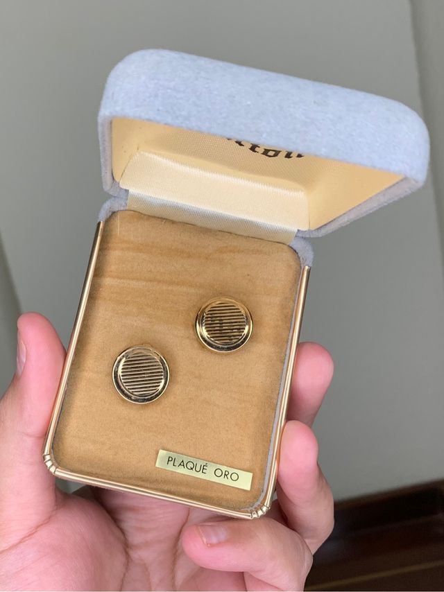 Funda para botones BURTON, Plaqué Oro