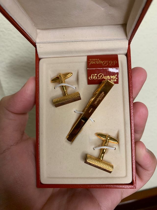 Gemelos y Pinza/Clip para Trajes ST DUPONT