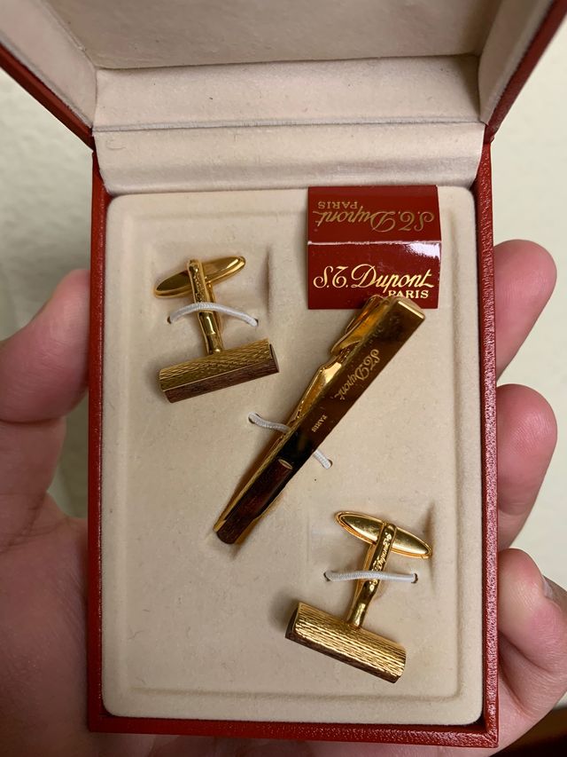 Gemelos y Pinza/Clip para Trajes ST DUPONT