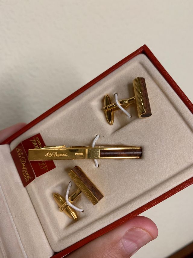 Gemelos y Pinza/Clip para Trajes ST DUPONT