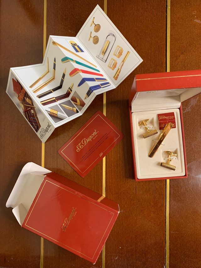 Gemelos y Pinza/Clip para Trajes ST DUPONT