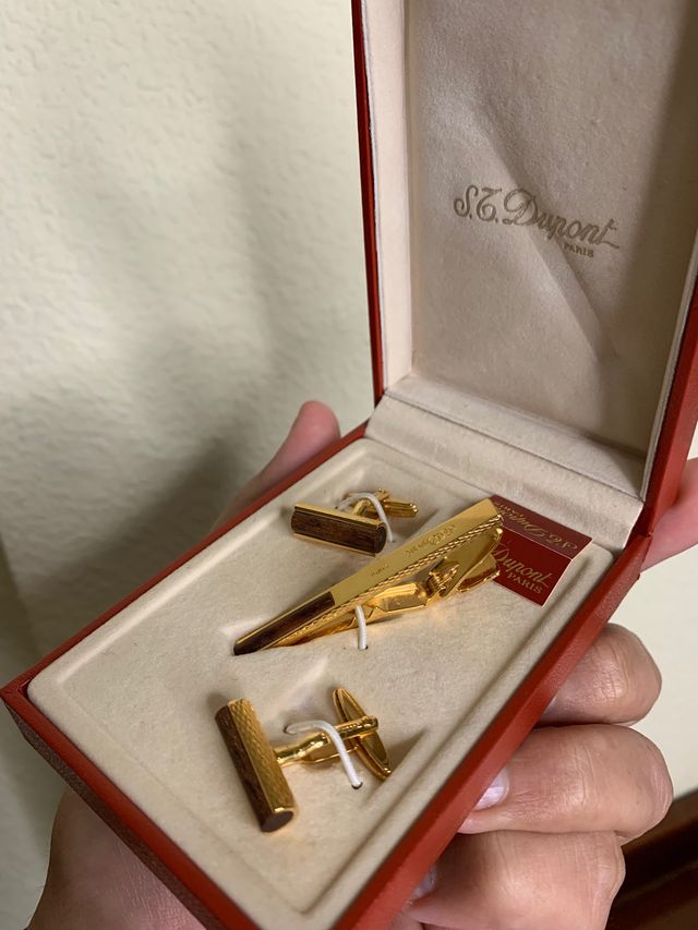 Gemelos y Pinza/Clip para Trajes ST DUPONT