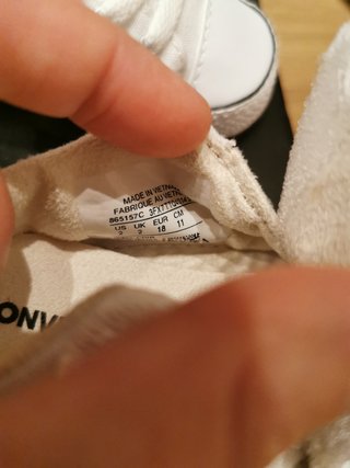 Zapatillas Converse bebé talla 18 de segunda mano por 10 EUR en Maó en  WALLAPOP