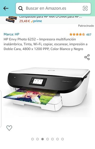 HP Envy Photo 6232 – Impresora multifunción inalám de segunda mano por 160  EUR en Azuqueca de Henares en WALLAPOP