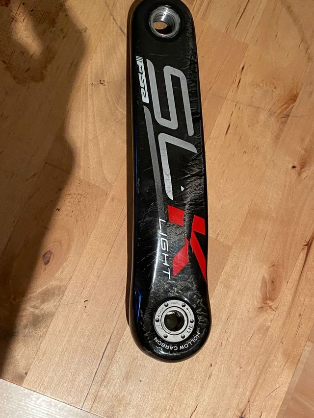 Conjunto Bielas carbono FSA SL-k light