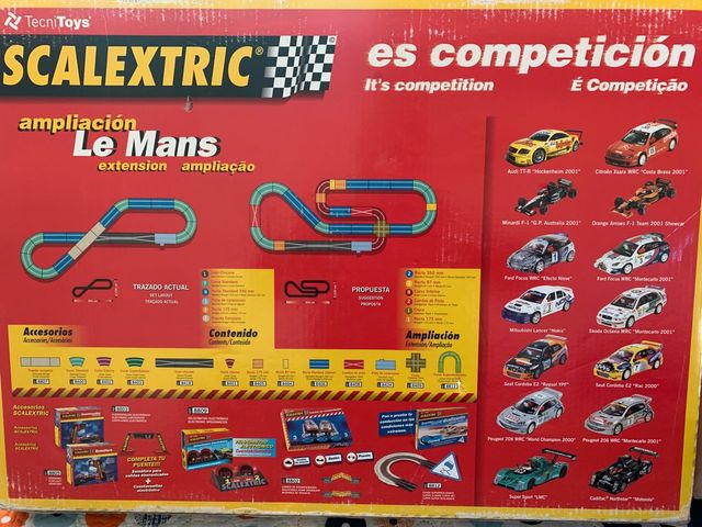 scalextric circuito le mans completo