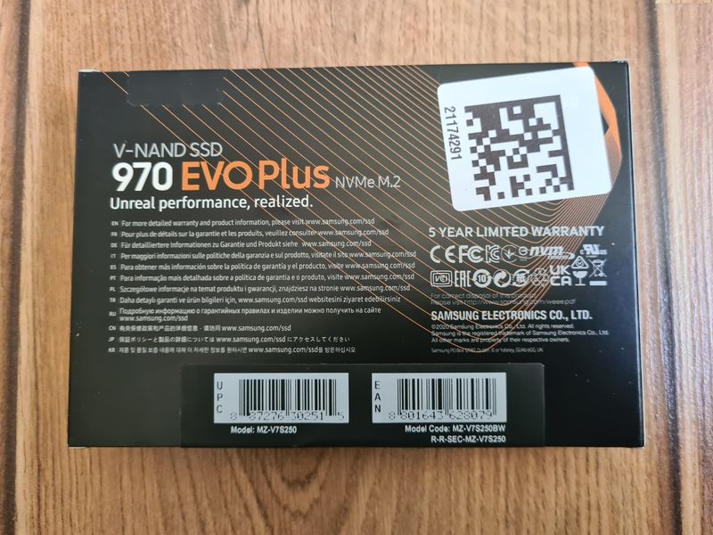 Samsung SSD 970 NVMe PCI-E M.2 afbeelding 2
