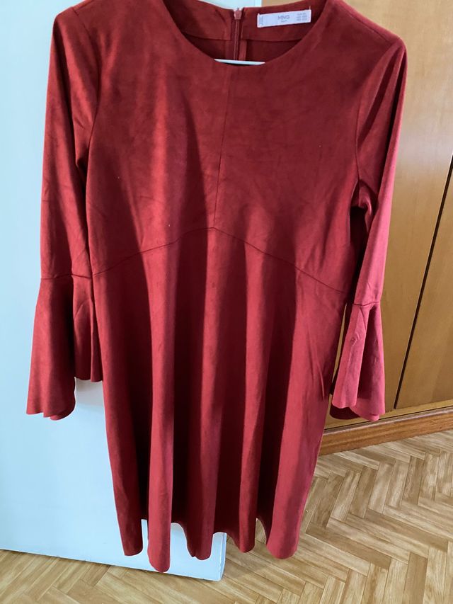 Vestido terciopelo granate