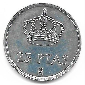 MONEDA ESPAÑA 1982. 25 Ptas. 