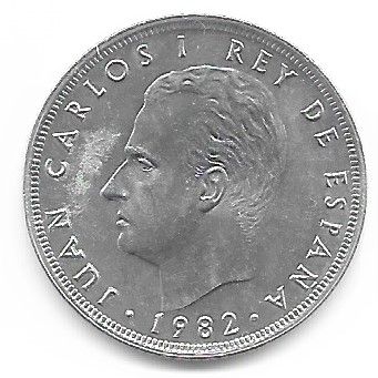 MONEDA ESPAÑA 1982. 25 Ptas. 