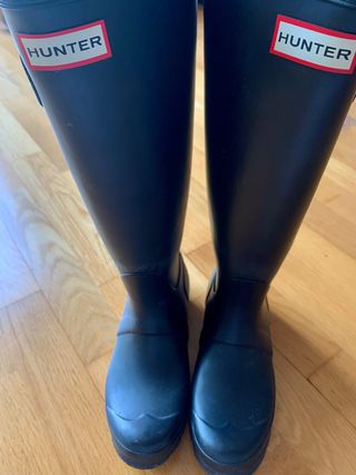 BOTAS DE AGUA HUNTER 36 muy nuevas de segunda mano por 55 EUR en Barcelona  en WALLAPOP