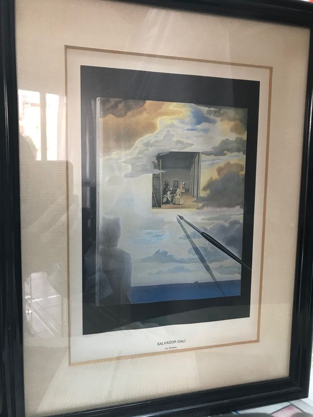 Lámina enmarcada de Salvador Dalí, las meninas