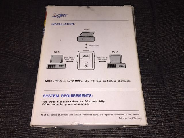 Auto Switch AGX-211P 2 ordenadores 1 impresora