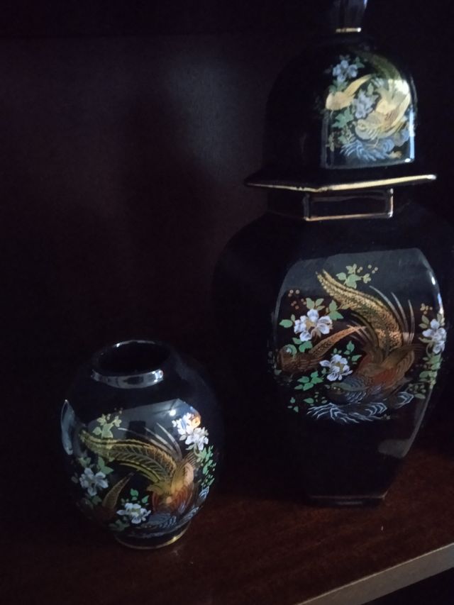 Jarrones pintados a mano