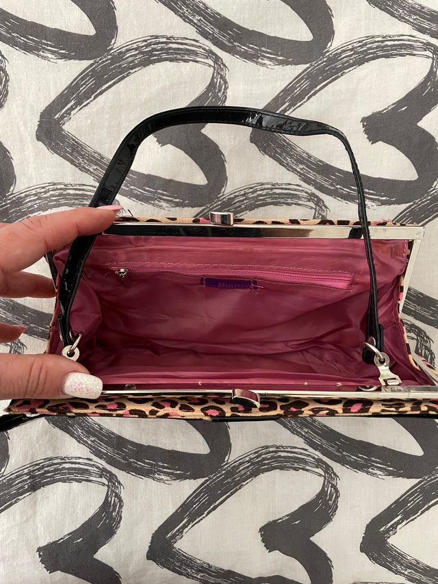 Bolso de mano de leopardo