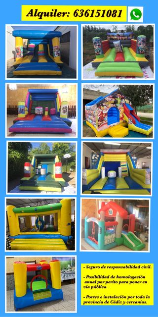Sillas mesas Castillos Hinchables