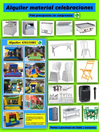 Sillas mesas Castillos Hinchables