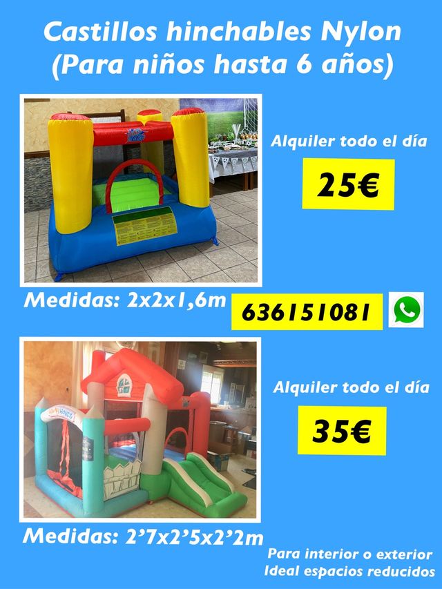 Sillas mesas Castillos Hinchables