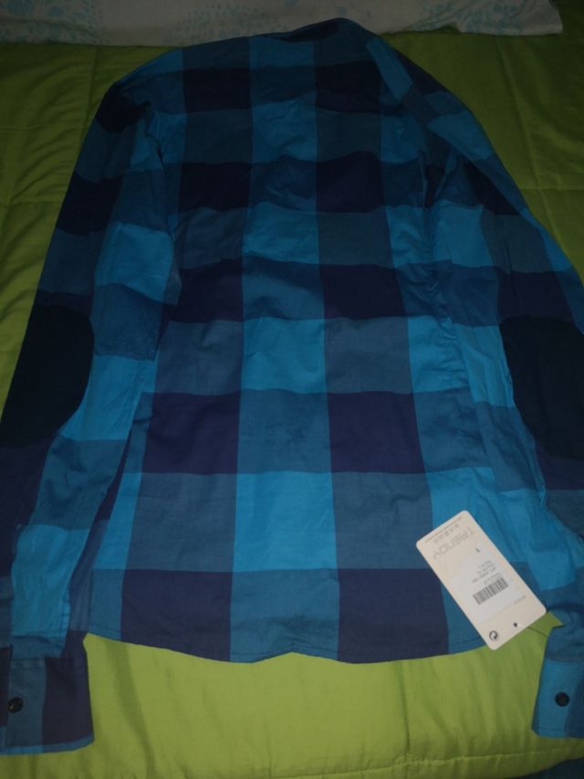 Camisa cuadros azul