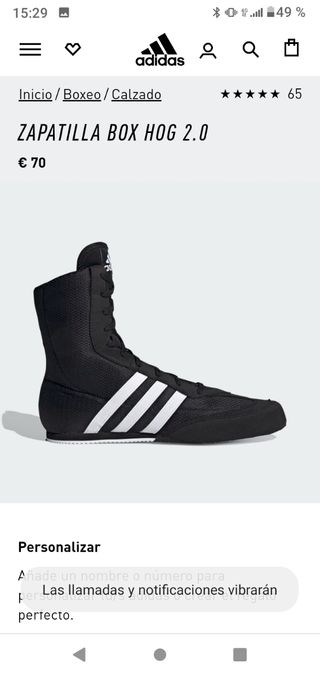 Botines Adidas talla 43\\/45 - 10€ no negociable de segunda mano por 10 EUR  en Santa Cruz de Tenerife en WALLAPOP