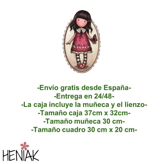 Caja muñeca Gorjuss con cuadro