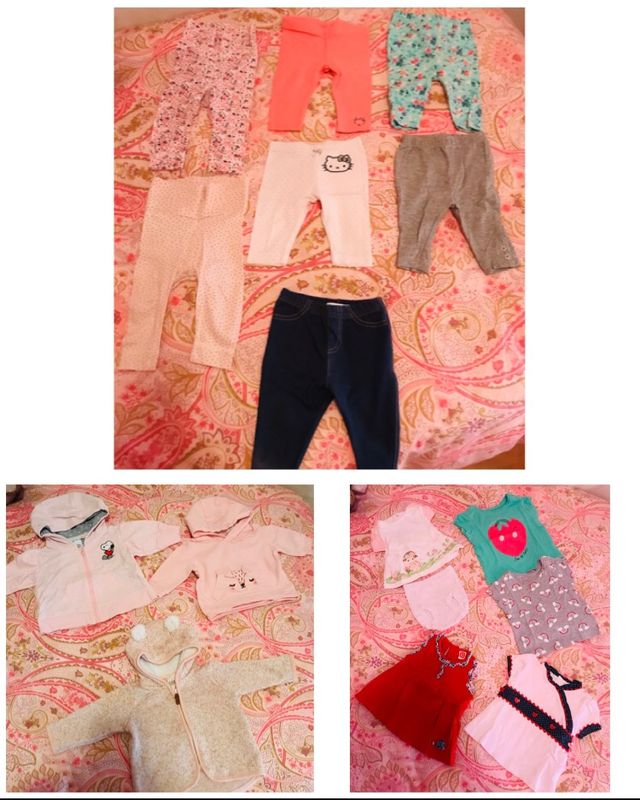 Lote verano/otoño 1-3 meses (+50piezas)