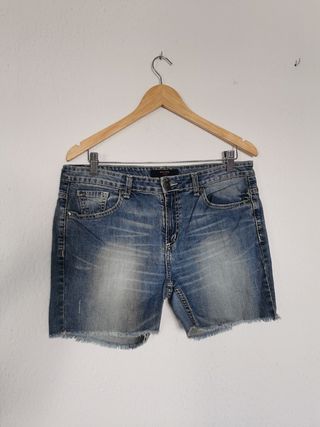 Short Mujer Pantalón Corto – Easy Wear Jeans en Vaquero con Look Desgastado  de Segunda Mano - Ropasion