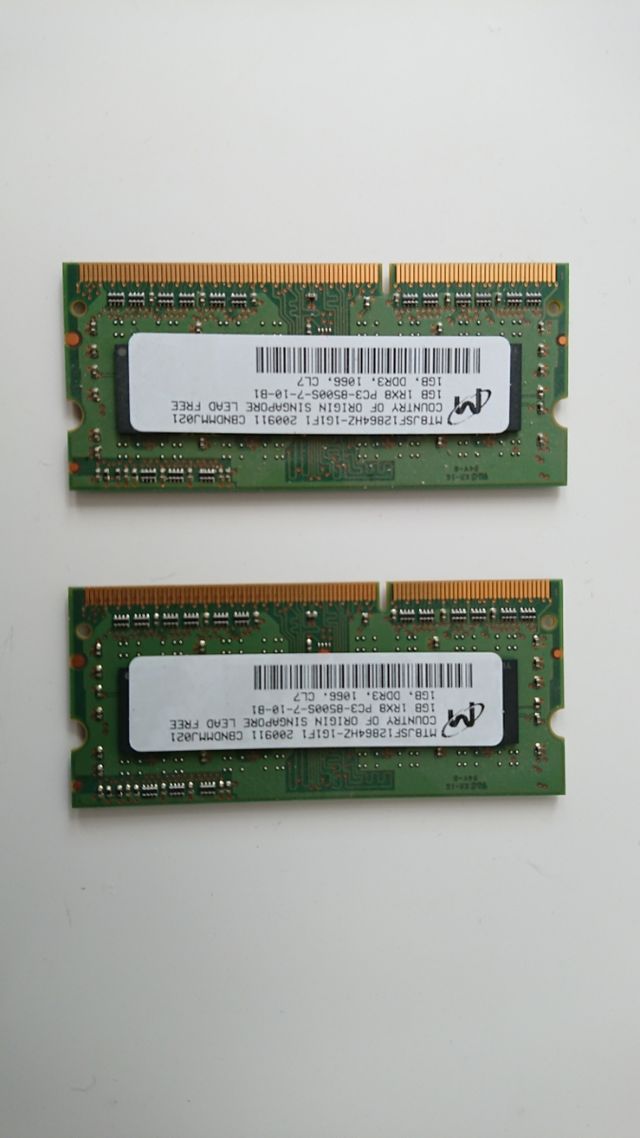 Memoria RAM 2x1GB