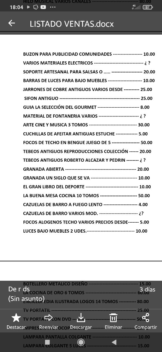 VENDO VARIOS ARTÍCULOS