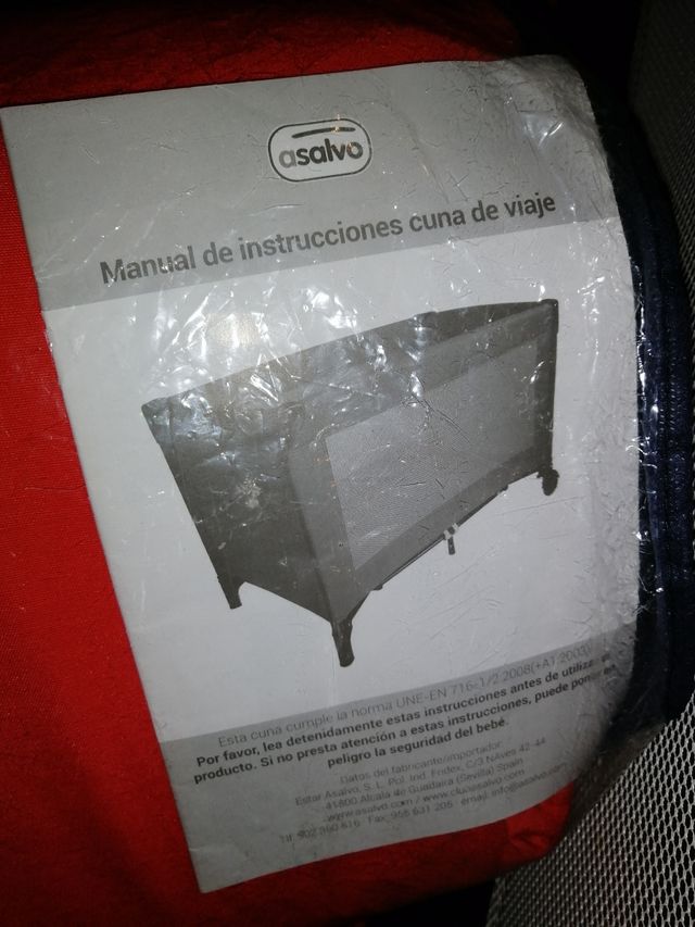 cuna de viaje/parque con colchón