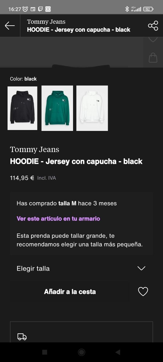 sudadera Tommy hilfiger