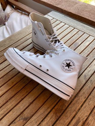 Bamba Converse Piel plataforma de segunda mano por 45 EUR en Castelldefels  en WALLAPOP
